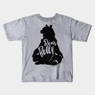 Bear Belly - Black Kids T-Shirt